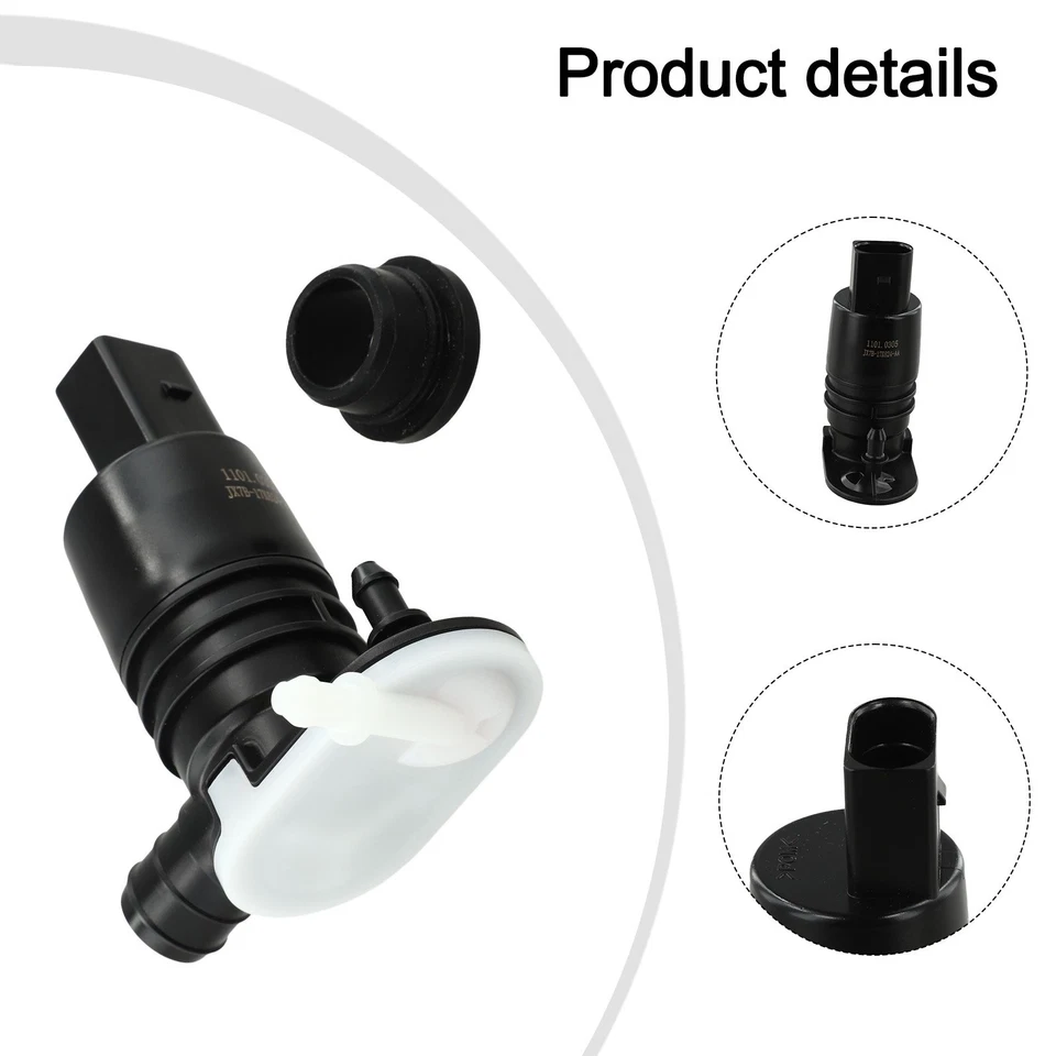 Front Washer Pump Focus Washer Pump Front Placement OE Replacement Part - Image 3 of 4