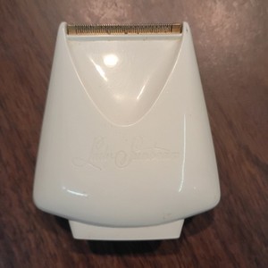 Vintage Lady Sunbeam LS-4 Electric Shaver Women's Corded Razor Off-White Gold