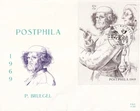 SA34c Belgium 1969 Stamp Exhibition Postphila, P. Bruegel Painter FDC
