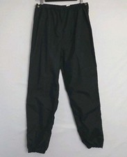 VTG LL Bean Windbreaker Zip Off Pants Mens Athletic Black Sz Med Double USA Made