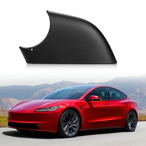 Driver Left Side Rearview Mirror Cap Cover Black Fit For 2017-2022 Tesla Model 3