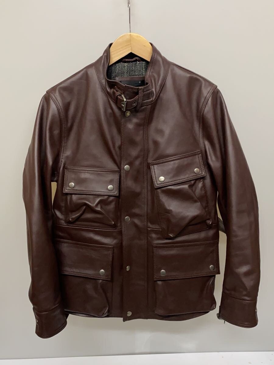 Liugoo Genuine Cowhide Leather Blouson Jacket 1286