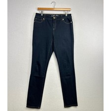 INC Skinny Leg Regular Fit Dark Wash Denim Jeans Women Size 6 Staple Basic
