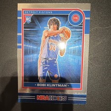 2024-25 Panini NBA Hoops Bobi Klintman Rookie #267 Detroit Pistons