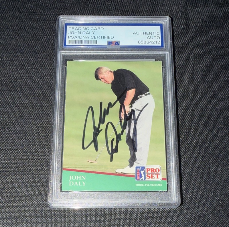 John Daly Signed 1991 Pro Set Rookie Card PSA Auto Bold Golf Legend