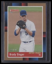 2022 Donruss #232 Brady Singer Artist Proof #/10