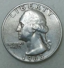 1963 Washington Quarter 90% Silver
