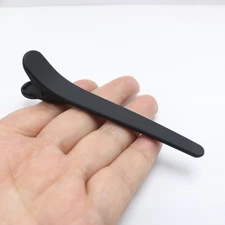 6 pcs Matte Black Pro Salon Hair Clips - 110mm Duckbill Clips Clamps Hairdress