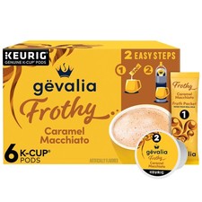 Frothy 2-Step Artificially Flavored Caramel Macchiato Espresso Style K-Cup Co...