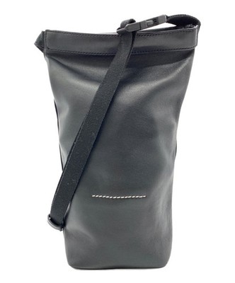 MM6 Maison Margiela Utility Mini Bottle Bag Schwarz Nappaleder Schultertasche