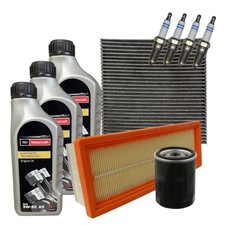 Kit Tagliando Ford Ka 1.2 Filtri 3 Olio Ford Motorcraft 5W30 4 Candele 