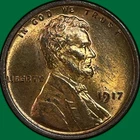 1917 Lincoln Wheat Cent Uncirculated UNC Coin #36366