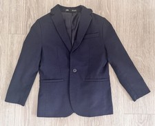 Zara Boys Navy Blue Blazer Size 6 Special Occasion