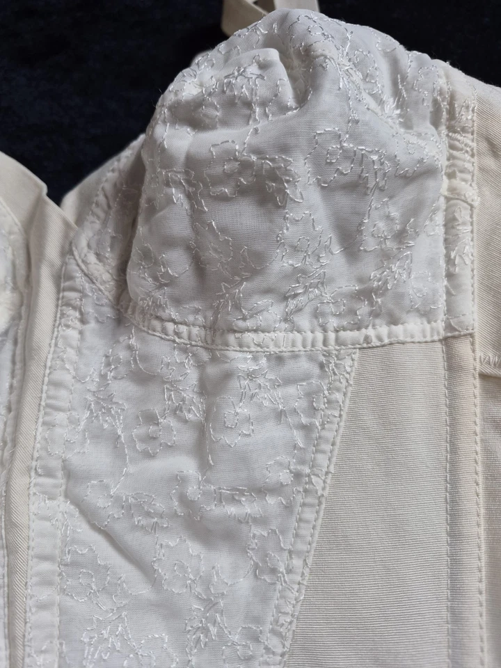 Sujetador Playtex Living Talla 34B De Colección Corsé Blanco Pin-Up Hada Burlesque Longline Foto 2 de 4