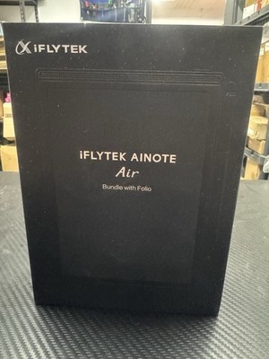 iFLYTEK AINOTE Air2 Tablet Silver/Grey Bundle w/ Folio Case (Black) NEW SEALED