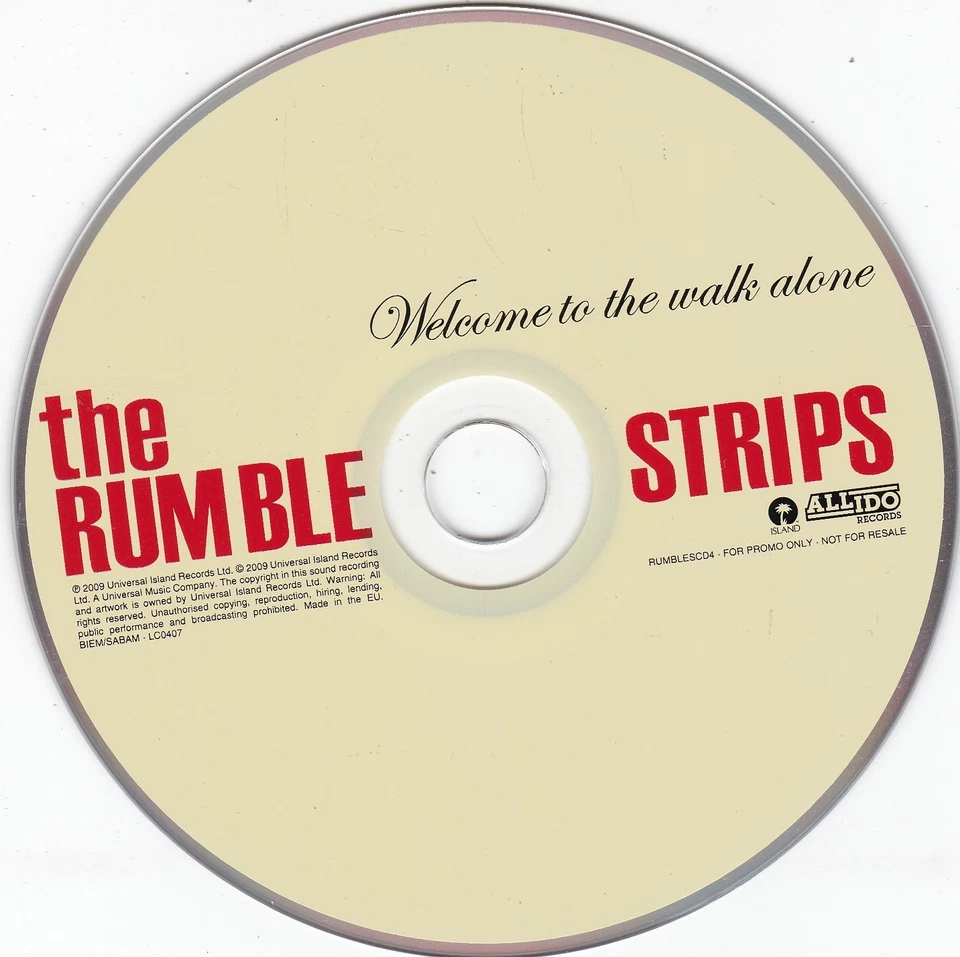 THE RUMBLE STRIPS Welcome to the walk alone ( Promo CD Album ) - Bild 3 von 3