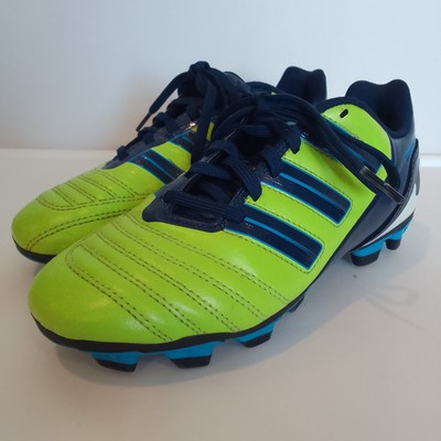 Adidas Predator AdiPower TRX Size 3 Youth Green Blue Soccer Cleats