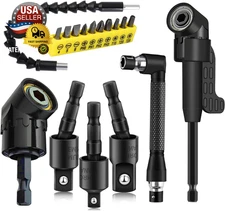 17Pcs Flexible Drill Bit Extension, Include 3Pcs Rotatable Socket Adapter 2Pcs H