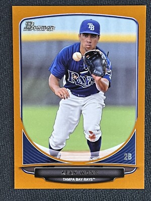 2013 Bowman Draft Picks Orange #BDPP51 Kean Wong /250 Tampa Bay Rays