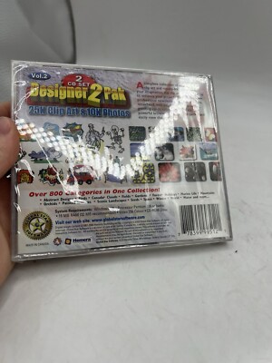 Windows 98 CD-ROM, Designer 2 Pak, 2 CD Set, 25K Clip Art & 10K