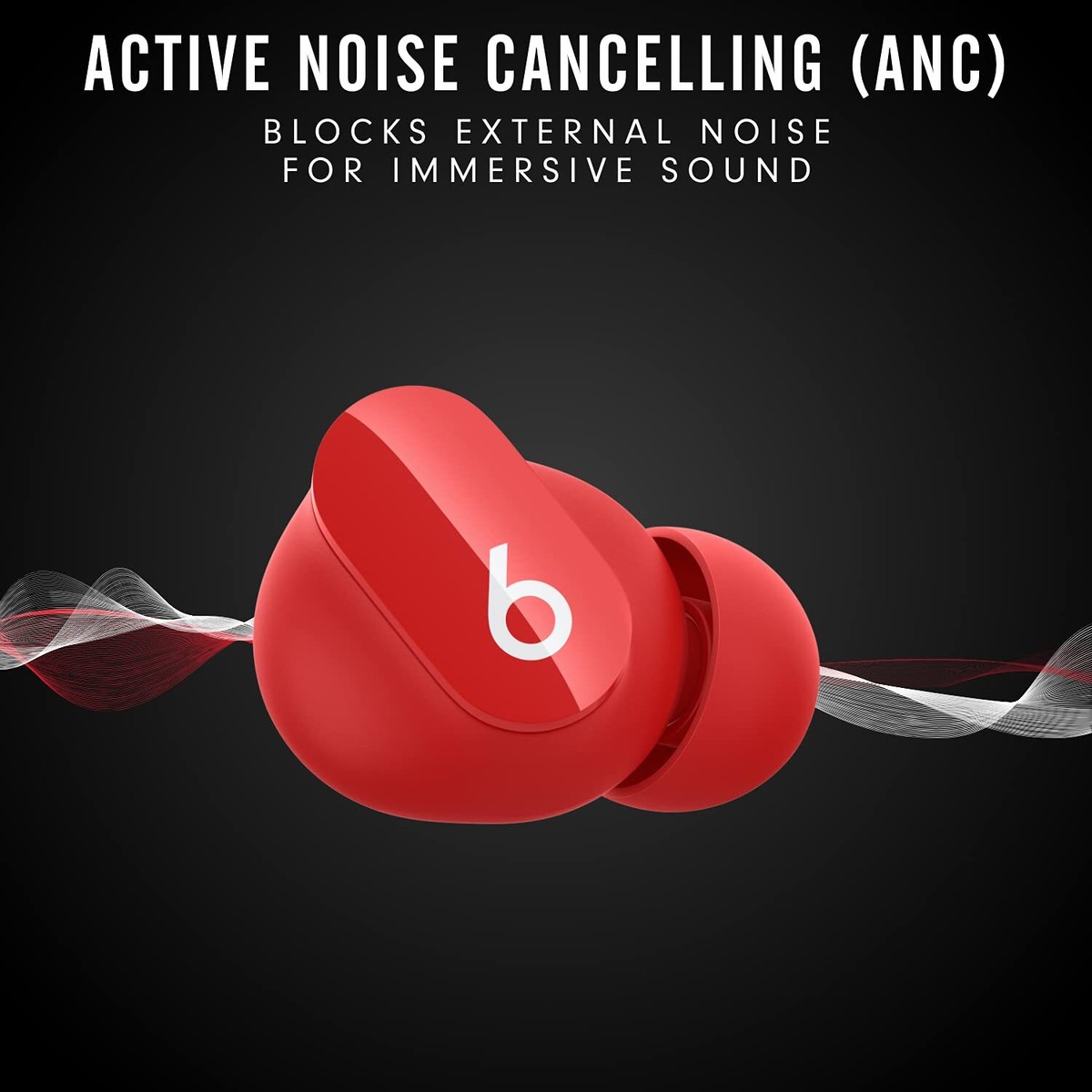 Beats Studio Buds Wireless Noise Cancelling Earphones Red