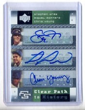 Young Montero Drew 2007 Upper Deck Future Stars Clear Path to History 3X Auto