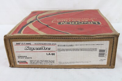 New Lincoln SuperArc .045'' 1.1mm LA-90 33lb MIG Welding Wire Coil ED031414