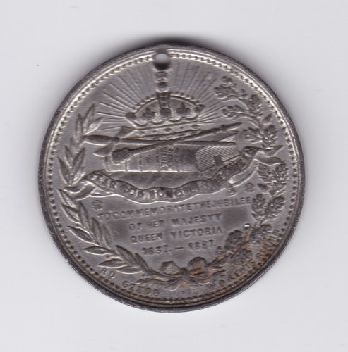 1837 1897 Queen Victoria Medal In Commemoration Of 60 Years Reign 60th 