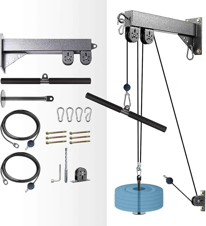 Fitness Pulley Kabelzug Seilzug Maschinenbefestigung für Gym und Zuhause Workout