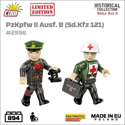 COBI 2596 PzKpfw II Ausf.B Sd.Kfz.121 Panzer II 1939 Limited only 1500 pcs made - Picture 7 of 9