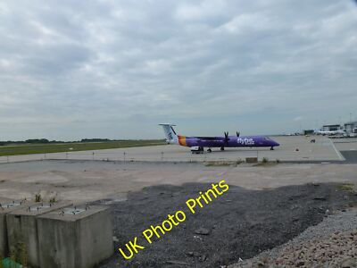 Photo 12x8 Dash-8 at Ringway Moss Nook/SJ8385 A Bombardier DHC-8-402 Q400 c2015