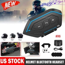 Wireless Bluetooth Helmet Headset Speaker Headphone Mic for Motorcycle Handsfree