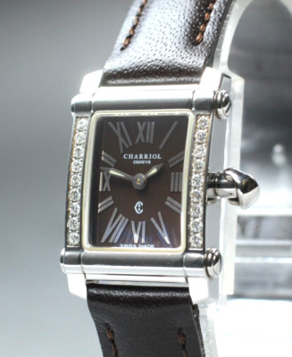 [N MINT] CHARRIOL Columbus CCSTRD Bezel Diamond Quartz Womens Watch From  JAPAN
