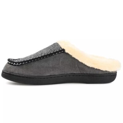 Vance Co. Mens Henry Shearling Slip On Moccasin Clog  display picture 3