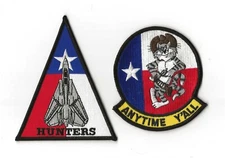 VF-201 HUNTERS F-14 & TOMCAT FIGHTER SQN patch set