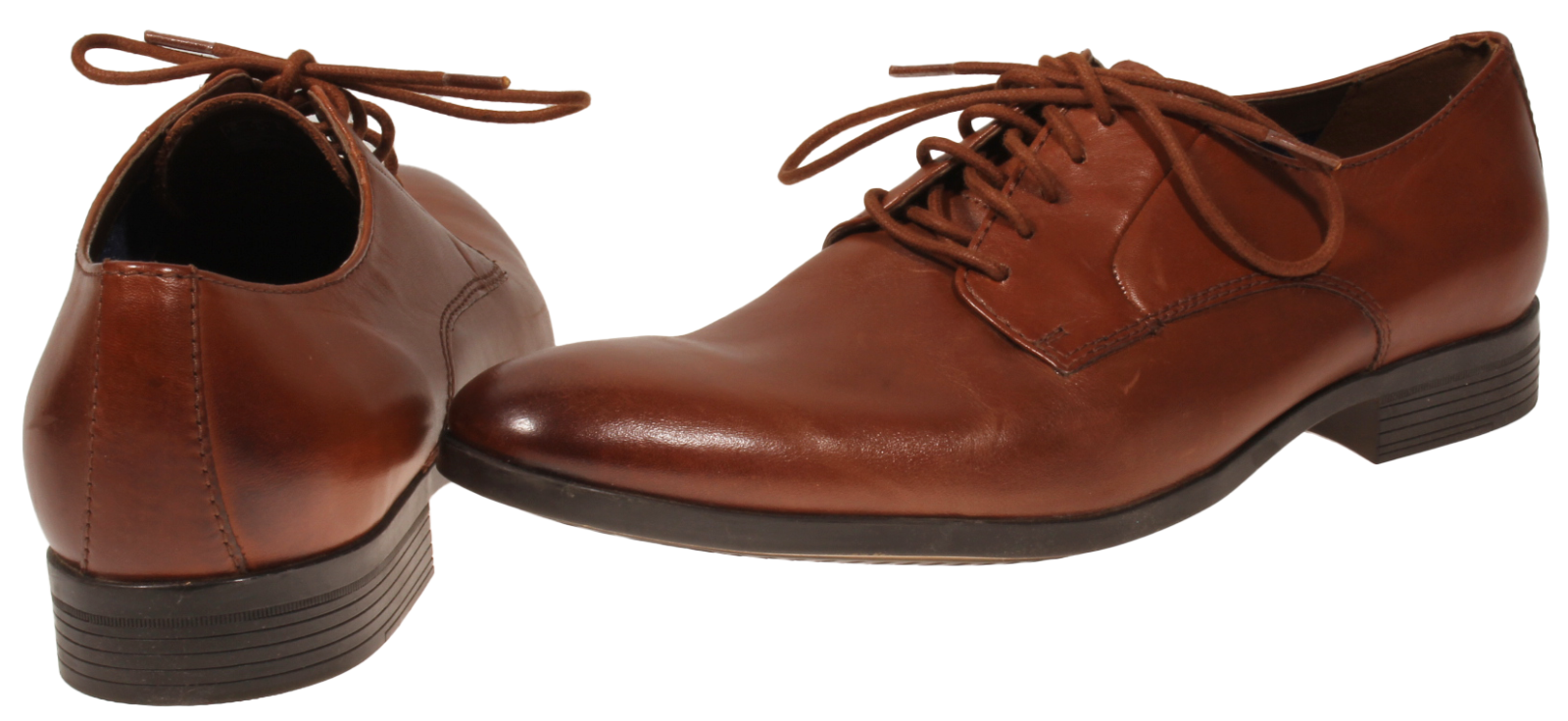 SAOLA Clarks Conwell Plain da uomo Oxford pelle marrone chiaro taglia 11 5 M