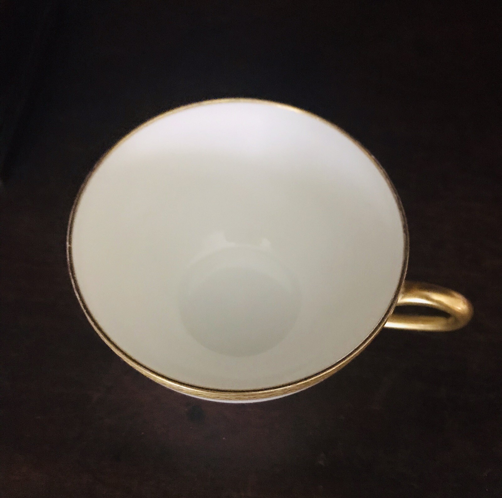 Marshall Fields Chicago Limoge White Gold Rim Coffee Tea Cup Haviland Wreath