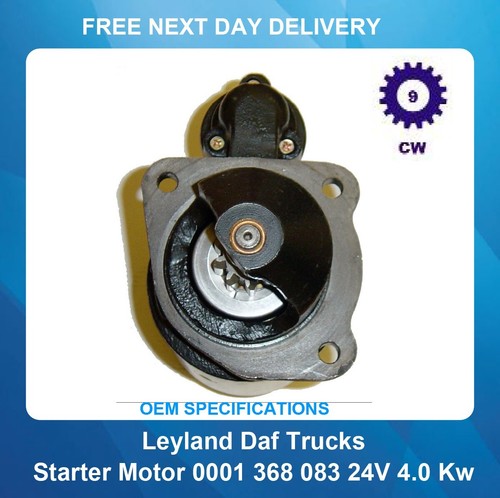 Starter Motor For Daf 45.130 1991-1997 CN95 0001368083 24V 4.0KW - Picture 2 of 5