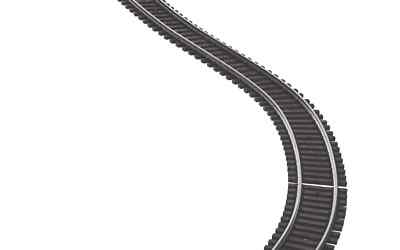 Hornby R8090 8x Semi Flexibles Gleis (915mm) Nickel Silber Woodensleeper Oo Spur