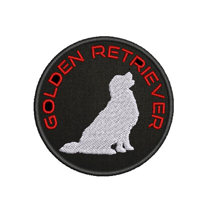 Dog Breed Silhouette Patch Embroidered Iron-on DIY Applique Vest Jacket Clothing