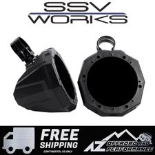SSV Works Universal Roll Bar Cage Mount 6.5" Speaker Pods with 1.85" Dual Clamps