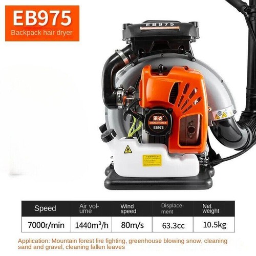 Rucksack Typ Schuppen Schneefräse Hochleistungs Wind Feuerlöscher Gebläse - Bild 9 von 10
