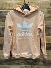 Adidas Originals Kid's Trefoil Cotton Hoodie Haze Coral  GD2712 SH S44T 