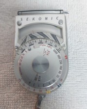 Vintage SEKONIC L8 L-8 Light Meter Exposure meter in Leather Case