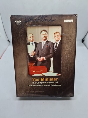 Yes Minister The Complete Series 1-3 + ''Party Games'' Special BOXSET BBC Dvd VGC