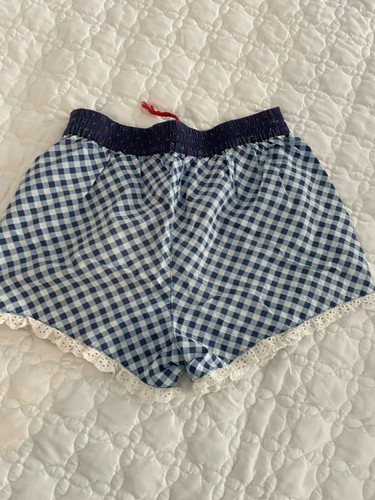 Girls Matilda Jane Brilliant Daydream Pick Up Game Shorts Sz 8 Blue Gingham - Picture 6 of 6