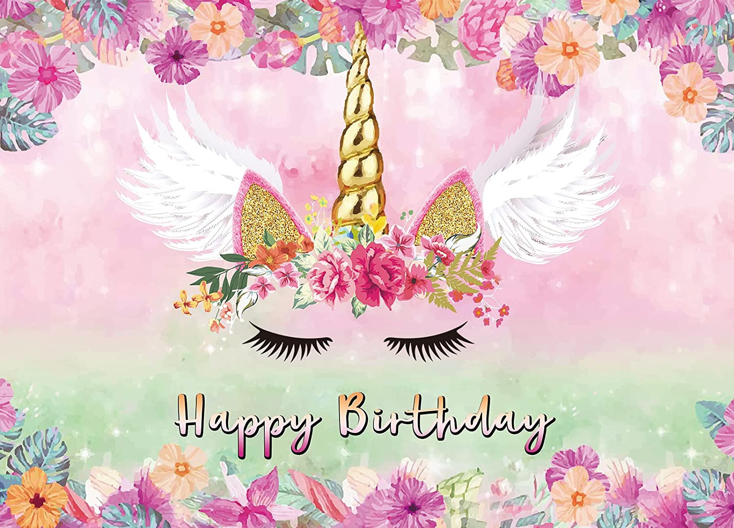 Unicornio Telon De Fondo Fotografia 7X5 Decoracion Para Cumpleaños Fiesta Niña