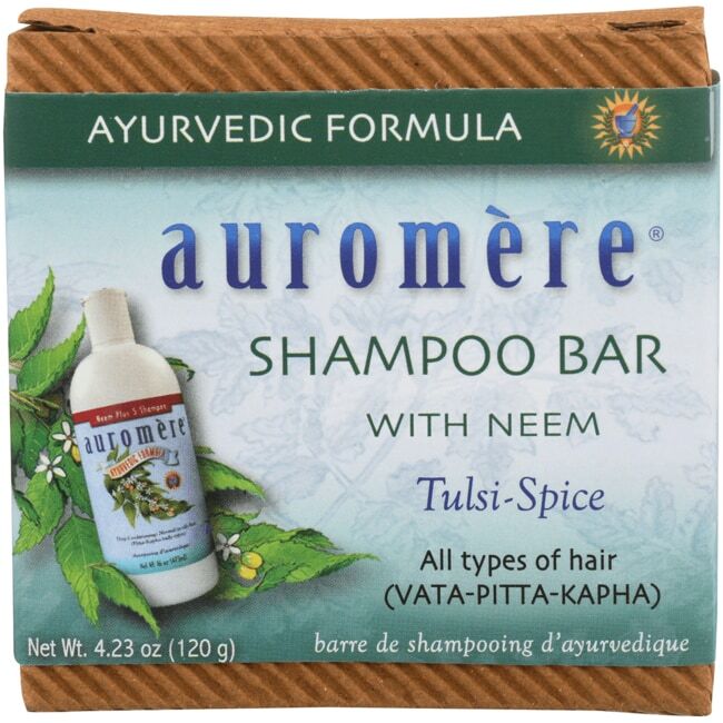 Шампунь-батончик Auromere - Tulsi-Spice 4,23 унции (S)