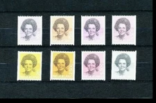 F17  Netherlands   complete set of Queen Beatrix  COILS 1981-1990  Very Fine MNH