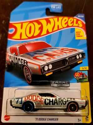Hot Wheels 2022 '71 Dodge Charger ZAMAC HW Art Cars #5/10 (Lot of